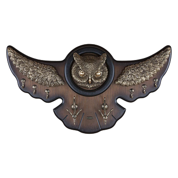 Вешалка настенная Bogacho  11507 Bubo орех ×43
