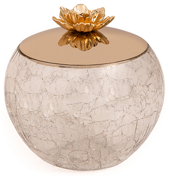 Чаша с крышкой Rhyton Mehr 3230088 золотой 15×15 см 