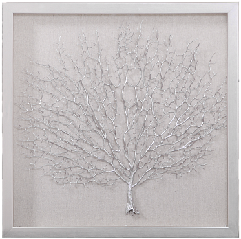 Панно Mart Gallery Кораллы 1 24299A серебро 50×50 см 