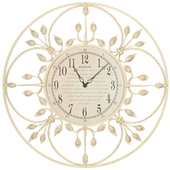 Часы настенные Bogacho London time 47007  Айвори  большие 
