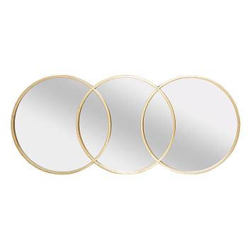 Зеркало HPH  П07386 3 кольца золотой 92×40
