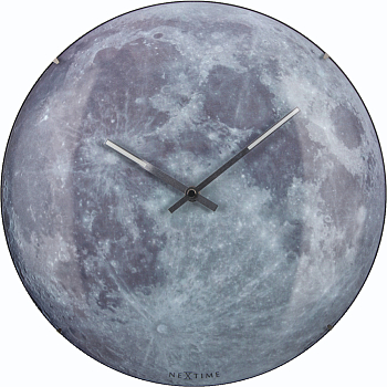 Часы настенные Nextime Moon Dome 3164 черный  