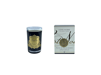 Ароматическая свеча Cote Noire Fleur de the CGG07520 JASMIN золотой декор, 75гр 8×11 см 