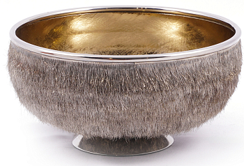 Чаша сервировочная Rhyton Nira 3020055 серебро 21×10 см 