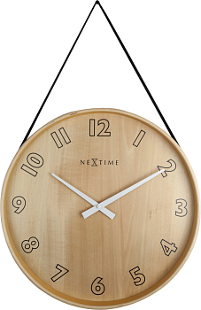 Часы настенные Nextime Loop Big 3234ZW черный  