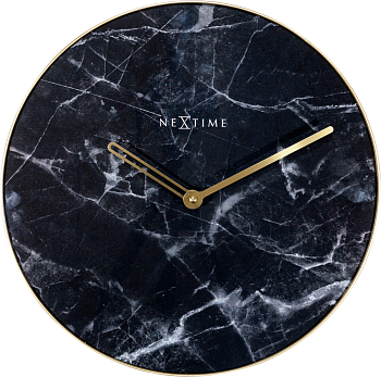 Часы настенные Nextime Marble 8189ZW золотой  