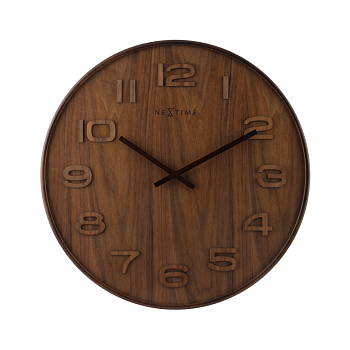 Часы настенные Nextime Wood Wood big 3095BR коричневый  