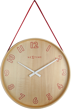 Часы настенные Nextime Loop small 3233RO розовый  