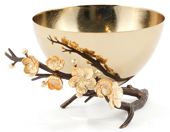 Чаша сервировочная Rhyton Marina 3210118 коричневый, золотой 23×15 см 