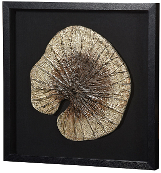 Панно Mart Gallery Лист лотоса 40573A 1 золотой, черный 60×60 см 