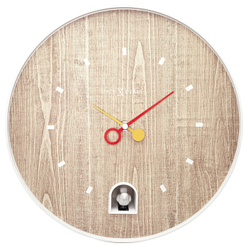 Часы настенные Nextime Nightingale White 5220WI белый  