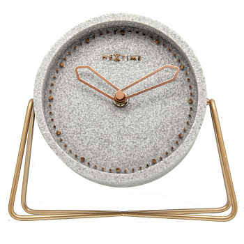 Часы настольные Nextime Cross table 5204GS серый  
