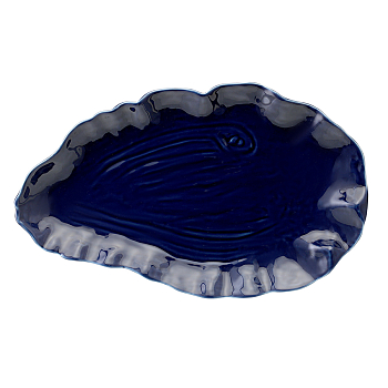 Блюдо  Tkano TK25-TW_SRV0005 Clams сервировочное синий 37×22 см 
