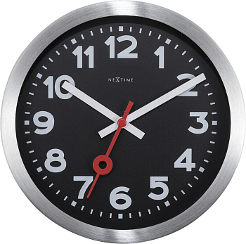 Часы настенные Nextime Station 3998ARZW серебро  