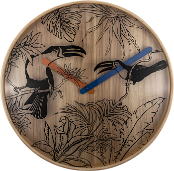 Часы настенные Nextime Tropical Birds  3230 светло-коричневый  