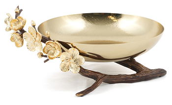 Чаша сервировочная Rhyton Marina 3210119 коричневый, золотой 23×11 см 