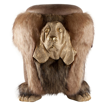 Банкетка Bogacho Собака Basset 14003   бежевый  42×49