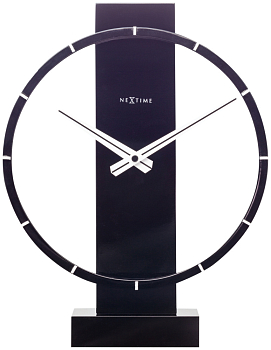 Часы настольные Nextime Carl Small 5226ZW черный  