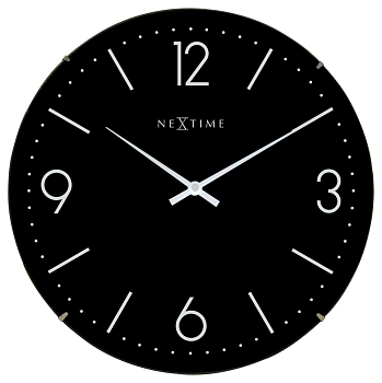 Часы настенные Nextime Basic Dome 3157ZW черный  