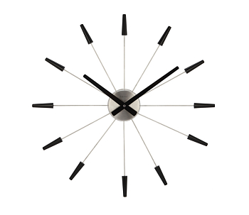 Часы настенные Nextime Plug inn 2610ZI  черный  