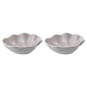 Салатник Tkano TK25-TW_BW0004 Cockle набор 2шт серый 13×18 см 