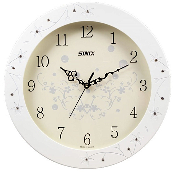 Часы настенные Sinix  5077  белый  