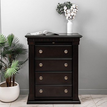 Тумба для обуви Bogacho Тауэр 11160  2/2  Орех Оберджин 80×95
