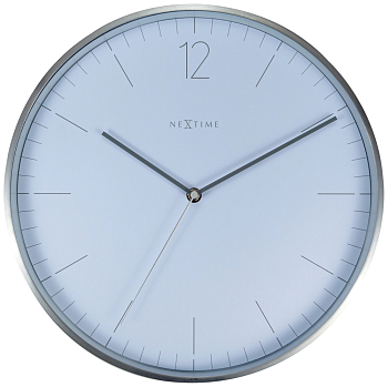 Часы настенные Nextime Essential silver 3254WI серебро  