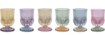 Набор бокалов CreArt ADA GOBLET CR-ADA-08 6 штук разноцветный 12 см 