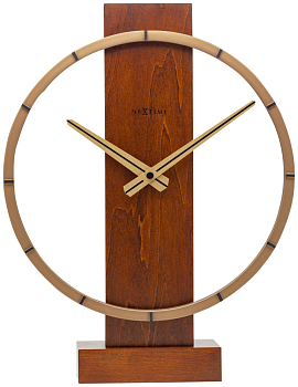 Часы настольные Nextime Carl Small 5226BR коричневый  
