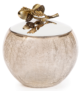 Чаша с крышкой Rhyton Oak 3230153 золотой 15×15 см 