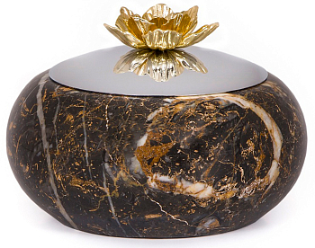 Чаша с крышкой Rhyton Mehr 3050094 коричневый, серебряный 10×24 см 