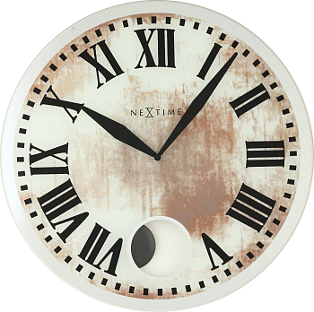 Часы настенные Nextime Romana 8162 бежевый/коричневый  
