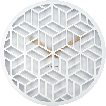 Часы настенные Nextime Discrete 3215WI белый  