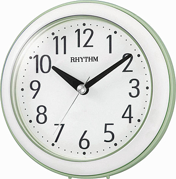 Часы настенные Rhythm   4KG711WR05 зеленый с крючком для подвешивания 