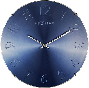 Часы настенные Nextime Elegant dome 3236BL серебро  