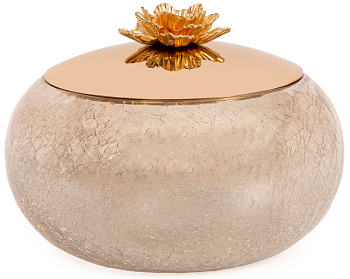 Банка для сыпучих продуктов Rhyton Mehr 3230104 золотой 21×16 см 