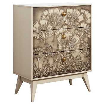 Комод Bogacho  11558 Маки 3 Айвори  84×109