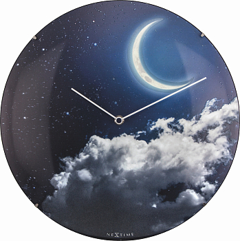 Часы настенные Nextime New moon dome 3177 . синий  