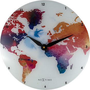 Часы настенные Nextime Colorful World 8187  разноцветный  