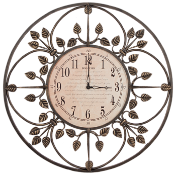 Часы настенные Bogacho London time 47007  Бронза большие 