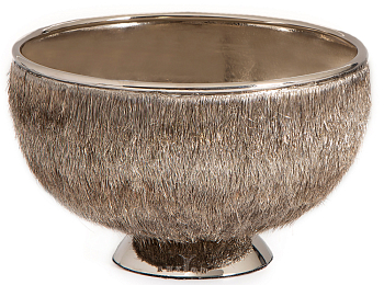 Чаша сервировочная Rhyton Nira 3020002 серебро 15×10 см 