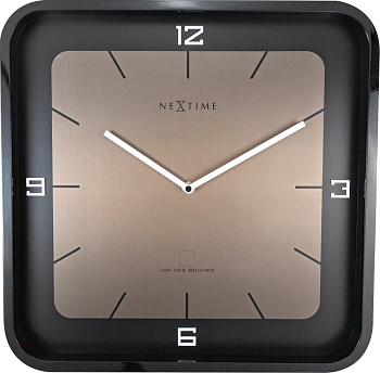 Часы настенные Nextime Square wall 3518ZW черный  