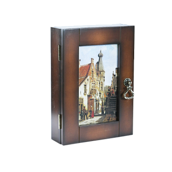 Ключница Bogacho Семь ключей счастья 71111   орех 21×30