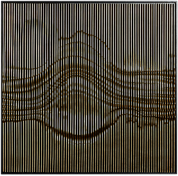 Панно Mart Gallery Отголосок 2 56451B серебряный, черный 60×60 см 