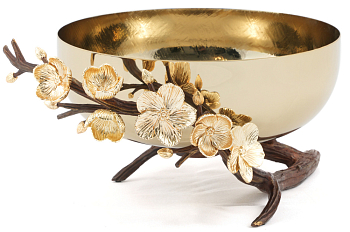 Чаша сервировочная Rhyton Marina 3210121 коричневый, золотой 23×11 см 