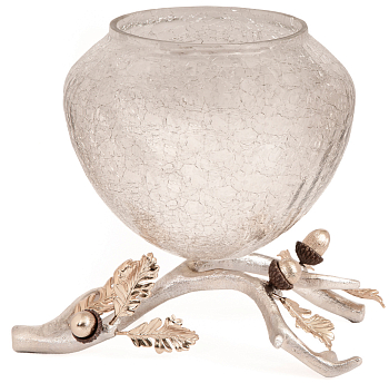 Ваза Rhyton Oak 3230277 серебро 27×24 см 